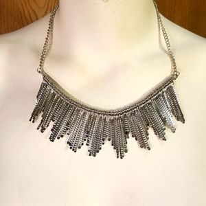 〰️Crimped steel necklace